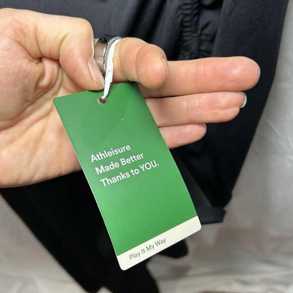 Halara Black Dress Womens XL Round Neck Twisted Cut Out Ruched Side Slit - Picture 5 of 8